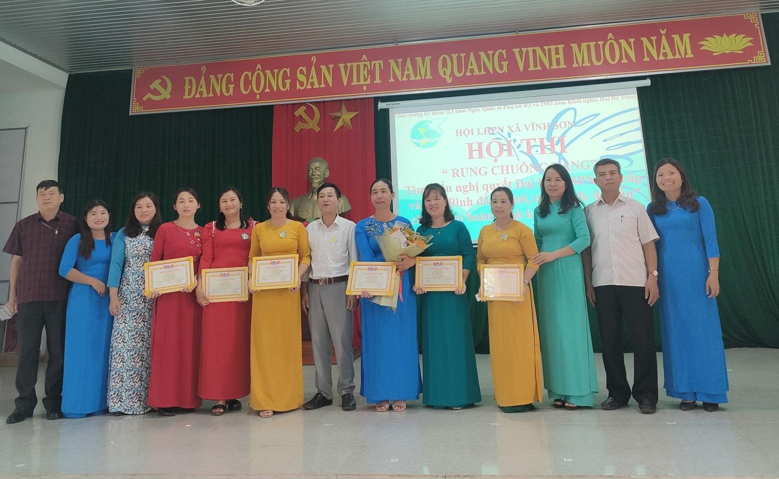 Hội liên hiệp phụ nữ xã Vĩnh Sơn tổ chức Hội thi rung chuông vàng